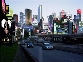 Alain Bublex, Paris, plan Voisin de Paris - V2 circulaire secteur A23, 2013.