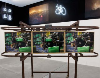 Serge Lhermitte, A la poursuite de l'extension des échanges, vue de l'exposition au 19, Crac, 2019.