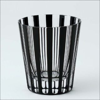 Kimoto Glass Tokyo (Seiichi Kimoto), verre gravé Kuroco / série Stripe. Edo Glass (verrerie d'Edo)