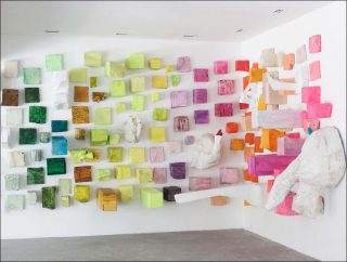 Bernard Quesniaux, Ensemble non monochrome mais rehaussé par têtes d’éléphant (détail), 2016.