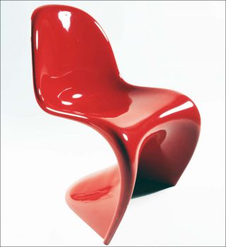 Verner Panton, chaise empilable Panton, 1960-1973