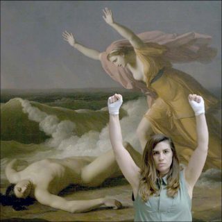 Sarah Trouche (Cie Winter Story in the Wild Jungle) et Wynn Holmes (Cie Lo Fi Dance Theory), Vertical Strike. Je ne peux pas rester silencieuse, acte II, 2018-2019