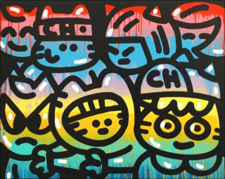 Chanoir, Sunset Cats, 2019.