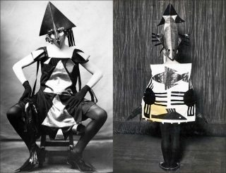 Marie Vassilieff, Costume Arlequine pour le Bal banal, 1924.