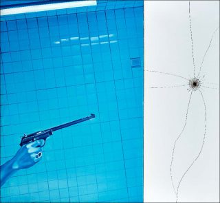 Jacques Monory, Meurtre n°V, Variation avec miroir, 1968