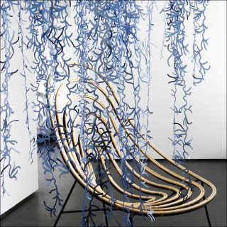 Patrick Nadeau, suspension lumineuse Rainforest et fauteuil Lianas