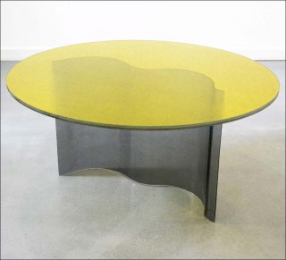 Sophia Taillet, collection Curve - table jaune, 2018-2019