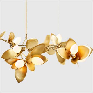 Rosie Li, Laurel Blossom 09 Chandelier Brass 02