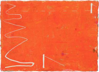 Olivier Aubry, Orange ruisseau et horizon, 2019.