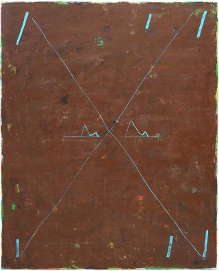 Olivier Aubry, Marron mont Kita bleu, 2019.