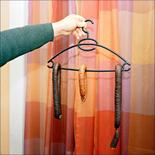 Lucas Olivet, Where shall I dry the sausages Jozef?, 2017.