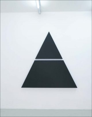 Alan Charlton, Triangle Painting in 2 Parts, 2015.