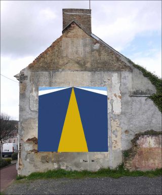 Jean-Baptiste Sauvage, projet pour peinture in situ, 2019.