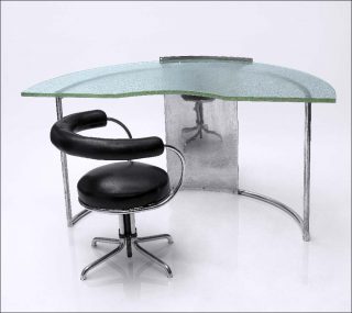 Charlotte Perriand, Pierre Jeanneret et Le Corbusier, bureau et fauteuil, vers 1925-1935