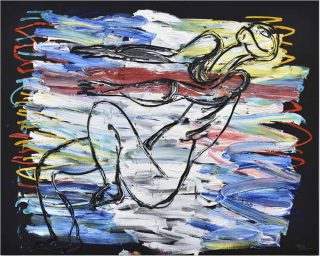 Karel Appel, Nude Figure, 1989.