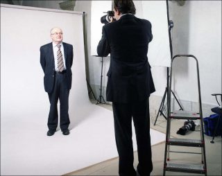 Nicolas Savary et Tilo Steireif, Hansheiri Inderkum, Palais fédéral, Berne, série Figures politiques, 2007.