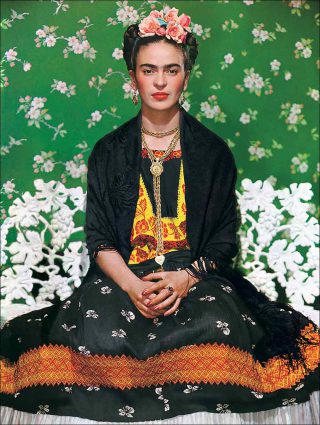 Nickolas Muray, Frida Kahlo on Bench, 1939.