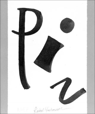 Raoul Hausmann, Couverture pour pin, 1947.