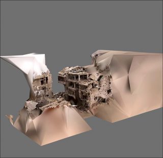 Thibault Brunet, sans titre #2 (détail), série Boîte noire, 2019.