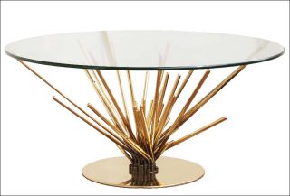 Mydriaz, Collection Faune, Table Anemone. Laiton.