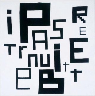 Nicolas Chardon, Peinture abstraite dans le désordre, 2019.