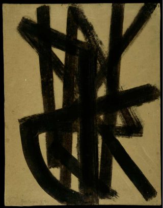 Pierre Soulages, Sans titre, 1948.