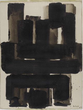 Pierre Soulages, Sans titre, 1954.