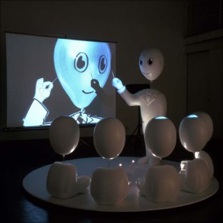 Alain Séchas, Professeur Suicide, 1995.