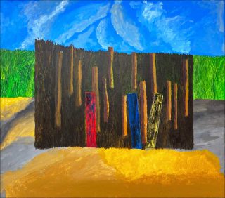 Georges Tony Stoll, Paris Abysse, n. 211, 2018. Peinture acrylique sur toile. 160 x 180 cm